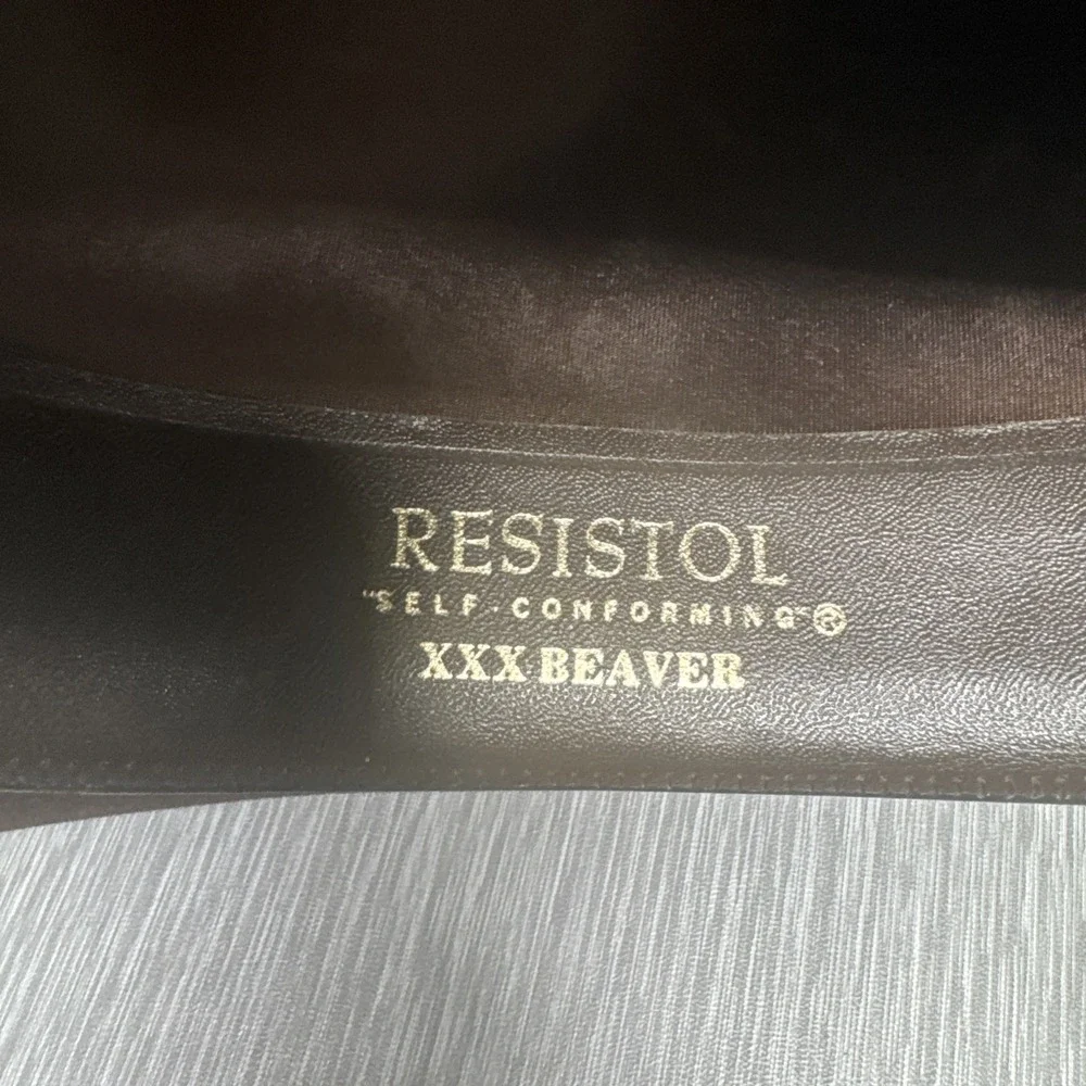 Resistol‎ Self Conforming XXX Beaver Felt Western Cowboy Hat Brown 6 3/4 Feather